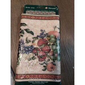 Norwall Border 74295 Fancy Fruit 9" by 15' Apples Grapes Peaches Berries New